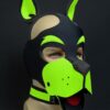Mr. S Neoprene WOOF! Head Harness Lime