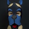 Mr. S Neoprene WOOF! Head Harness Cobalt blue