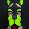 Mr. S Neoprene WOOF! Head Harness Lime