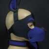 Mr. S Neoprene WOOF! Head Harness Royal blue
