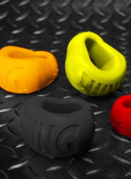 Oxballs Hung Padded Cockring Silicone Black