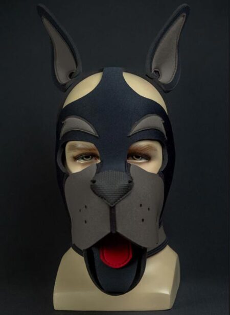 Mr. S Neoprene WOOF! Head Harness Grey
