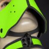 Mr. S Neoprene WOOF! Head Harness Lime