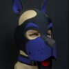Mr. S Neoprene WOOF! Head Harness Royal blue