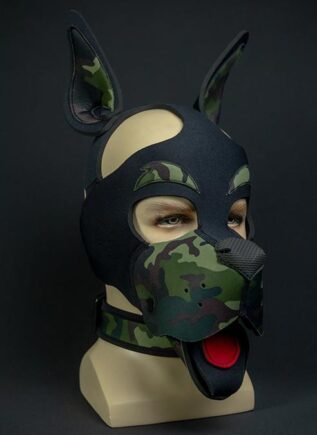 Mr. S Neoprene WOOF! Head Harness Camo