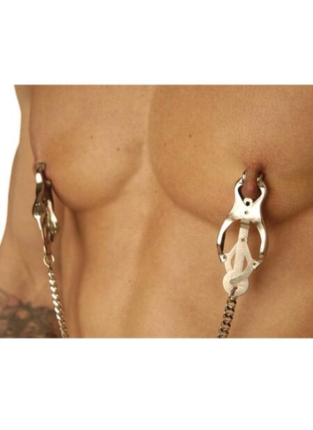 Master Series Sterling Monarch Clover Nipple Vice with Chain Chrome