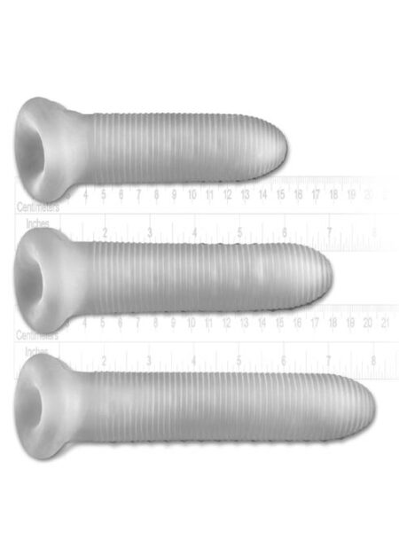 Perfect Fit Fat Boy Micro Ribbed Sheath 5,5 inch Clear