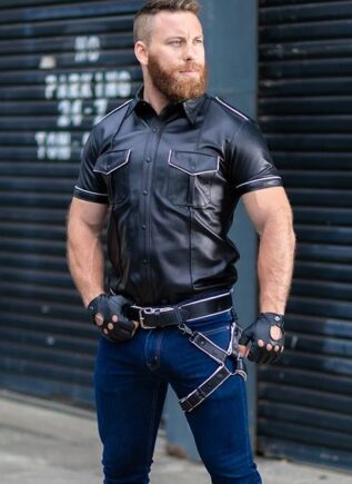 Mr. S Leather Leg Harness Camo