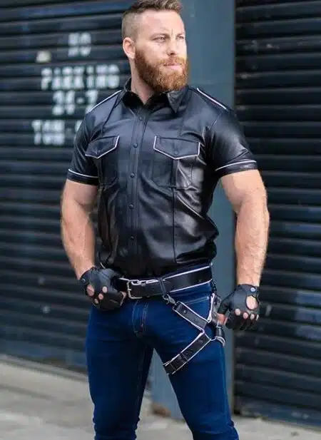 Mr. S Leather Leg Harness Camo
