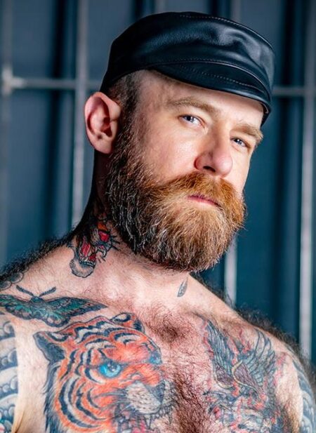 Mr. S Leather Carpenter Cap Black Large