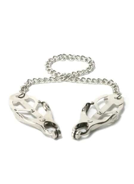 Master Series Sterling Monarch Clover Nipple Vice with Chain Chrome