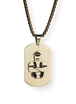 Master of the House Dog Tag Master Gold