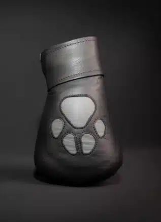 Mr. S Leather Padded K9 Mitts Grey