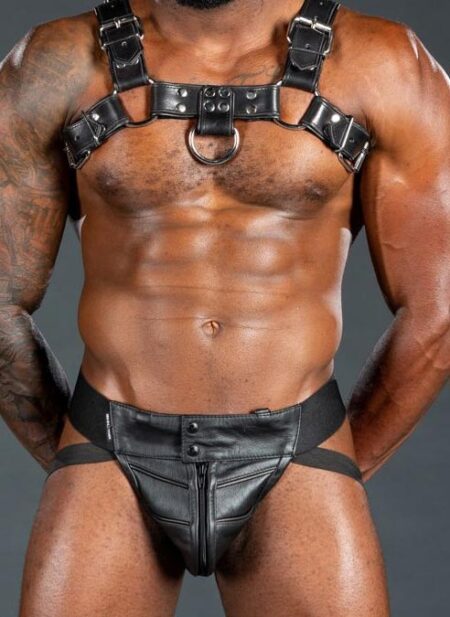 Mr. S Leather Sport Jock 2.0 Black Large