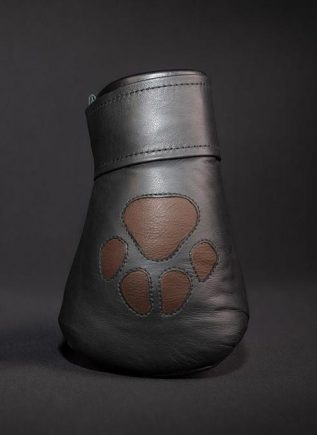 Mr. S Leather Padded K9 Mitts Brown
