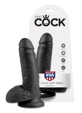Pipedream King Cock Dildo with Balls Flesh 9 inch