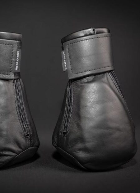 Mr. S Leather Padded K9 Mitts Grey