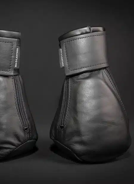 Mr. S Leather Padded K9 Mitts Grey