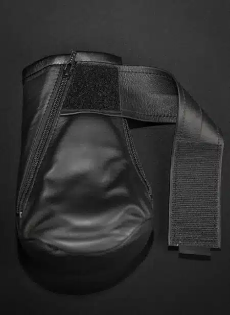 Mr. S Leather Padded K9 Mitts Grey