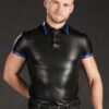 Mr. S Lambskin Polo Shirt Blue Small