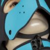 Mr. S Neoprene WOOF! Head Harness Aqua