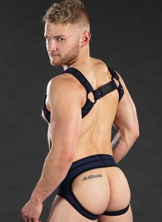 Mr. S Neo Bold Color Crossbow Harness Navy Large/Extra large