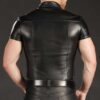 Mr. S Lambskin Polo Shirt Black Medium
