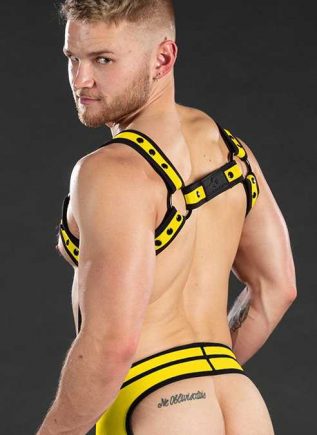 Mr. S Neo Bold Color Crossbow Harness Yellow Large/Extra large