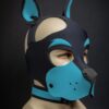 Mr. S Neoprene WOOF! Head Harness Aqua