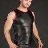 Mr. S Leather Gym Short w/ Zipper Pocket Red Small
