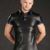 Mr. S Lambskin Polo Shirt Blue Small