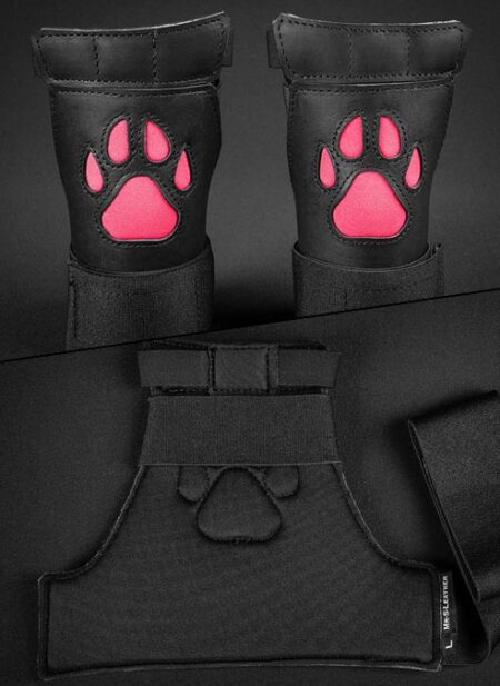Mr. S Leather Open Paw Puppy Glove Pink