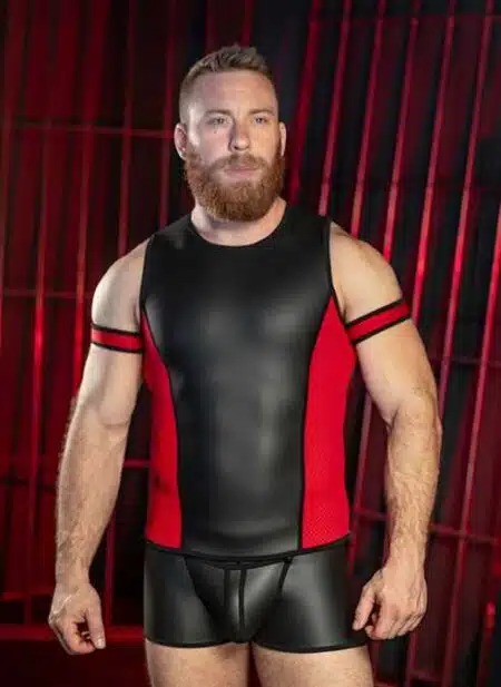 Mr. S Neo Muscle Tank Red Extra large