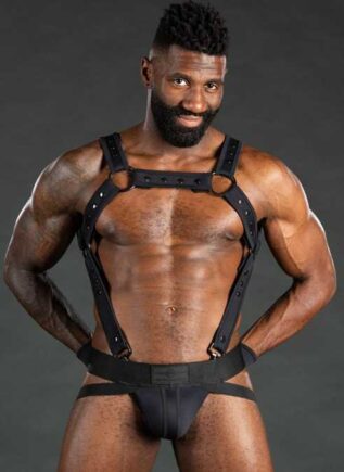 Mr. S Neo Carbon Black Jockstrap Black Medium