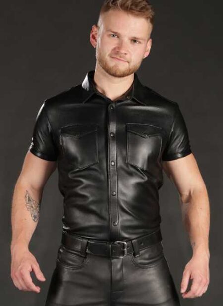 Mr. S Lambskin Classic Shirt Small