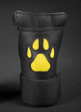 Mr. S Leather Open Paw Puppy Glove Yellow