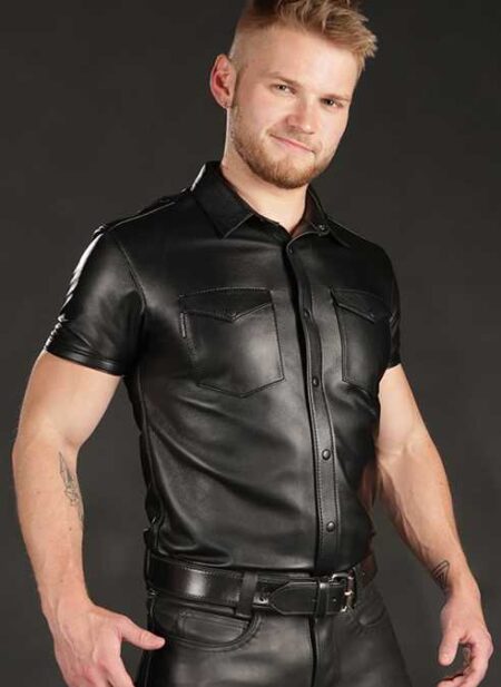 Mr. S Lambskin Classic Shirt Small