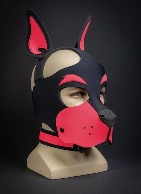 Mr. S Neoprene WOOF! Head Harness Pink