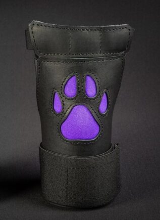 Mr. S Leather Open Paw Puppy Glove Purple