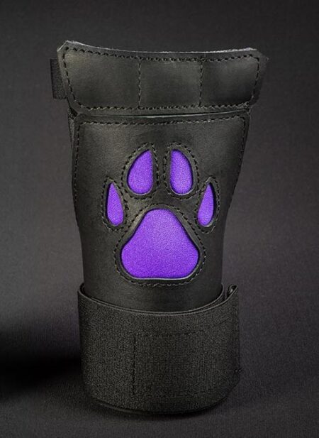Mr. S Leather Open Paw Puppy Glove Purple