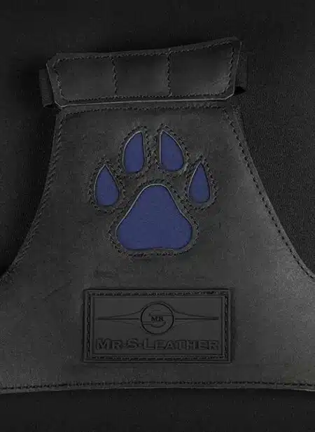 Mr. S Leather Open Paw Puppy Glove Navy