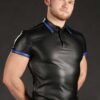 Mr. S Lambskin Polo Shirt Blue Small