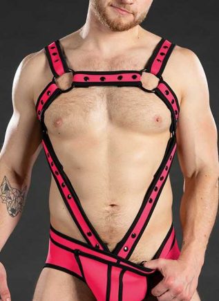 Mr. S Neo Bold Color Crossbow Harness Cockstraps Red