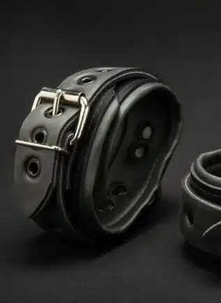 Mr. S Neoprene Enforced Ankle Restraints Black