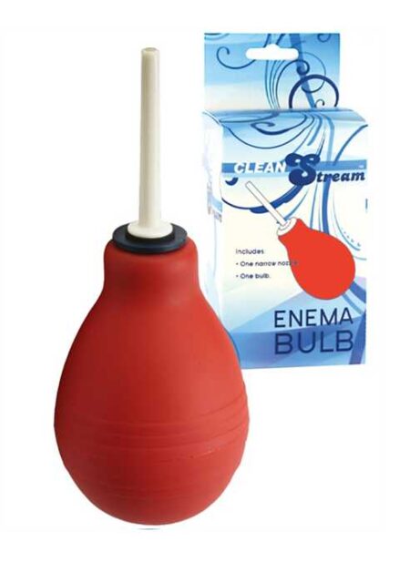 CleanStream Enema Bulb Red