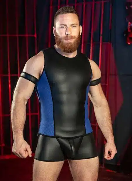Mr. S Neo Muscle Tank Blue Small