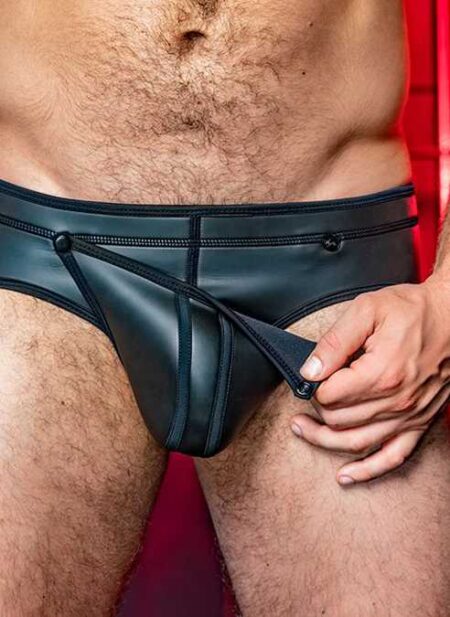 Mr. S Neoprene Codpiece Brief Black Extra large