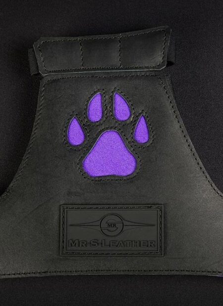 Mr. S Leather Open Paw Puppy Glove Purple