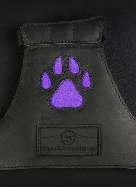 Mr. S Leather Open Paw Puppy Glove Purple