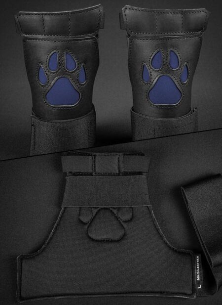 Mr. S Leather Open Paw Puppy Glove Navy